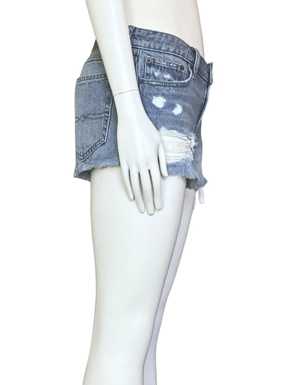 Lucky Brand Cut Off Distressed Denim Shorts. Size 0 25. Mid Rise Jean Jorts - Picture 8 of 13